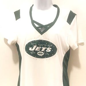 Majestic Green/White New York Jets Fashion T-shirt